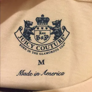 Juicy couture short sleeve t-shirt w/ pink writing thumbnail 2