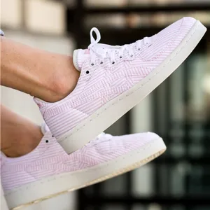 Onitsuko Tiger & Naked sneakers seersucker vegan in “ candy”pink thumbnail 1