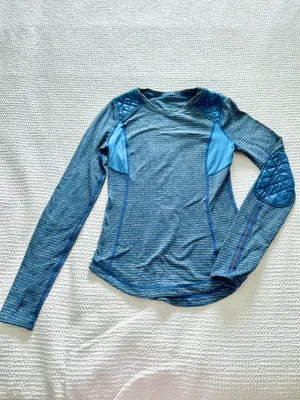 Run Ice Queen Long Sleeve Slope Stripe Limitless Blue thumbnail 2