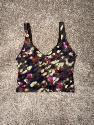 Lululemon Align Tank Top Soft Focus Splatter Green Multi - Size 4 thumbnail 3
