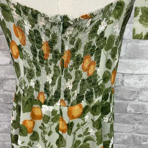 O.p.t Chic Floral Mini Dress in Green and Orange thumbnail 5