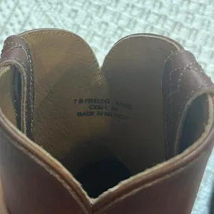Frye Billy Short Leather Harness Booties in Saddle thumbnail 7
