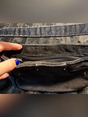 90’s Little Charcoal Suede Mini Bag with Brass Studs thumbnail 3