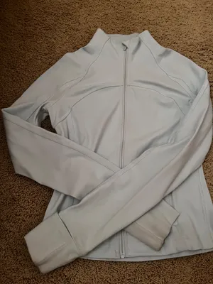 Lululemon light blue nulu cropped define jacket size 4 thumbnail 1