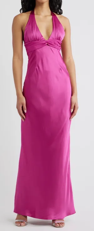 NWT Princess Polly Halter Maxi Dress thumbnail 1