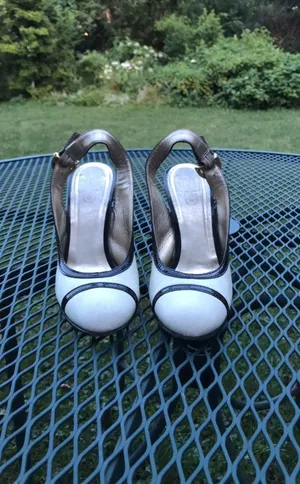 Coach Cecilia High Heels Slingback Leather Point toe block stacks chunky block rockabilly retro preppy pinup Pumps Stilettos Sandals coastal coquette vintage breathable Pumps Heels thumbnail 9