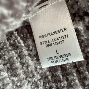 Favlux Chenille Sweater Women L Taupe Brown Oversized Dolman Batwing Cozy Chic thumbnail 6