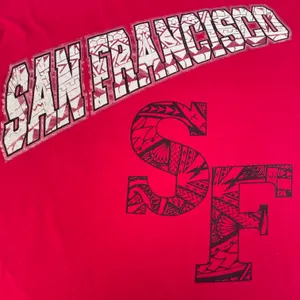 Shaka Vintage San Francisco 49ers Ride Or Die Red Graphic T-shirt thumbnail 3