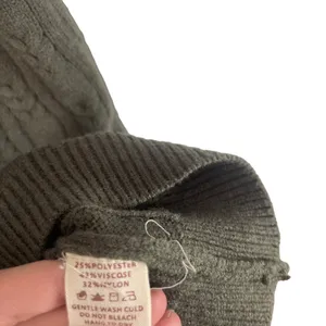 Mystree Women's Size‎ Medium Grey Green Hooded Sweater Dress thumbnail 7