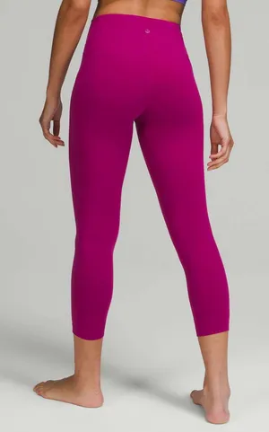 Lululemon InStill High-Rise Crop 23" Magenta Purple Size 14 thumbnail 1