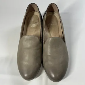 Dansko Preston Heeled Loafers Stone Nubuck‎ & Black Leather Comfort EU 37 US 7 thumbnail 3