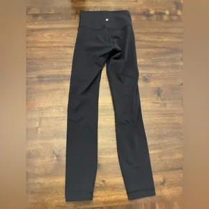 Lululemon Wunder Under Leggings 2 Black Hi-Rise 7/8 Tight Full-On Luon 25" thumbnail 2