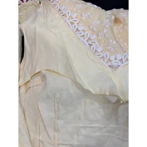 Vintage 1960s Handmade‎ Yellow Lace Overlay Sheath Dress Daisy Trim S thumbnail 9