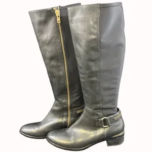 Steve Madden Ryperr Women's Black Riding Boots/Knee High Sz 9.5M SKU 5257 thumbnail 2