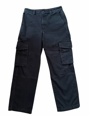 Women's TNA Aritzia Black Cargo Pant Supply Utility Baggy Fit Multi Pocketed thumbnail 1