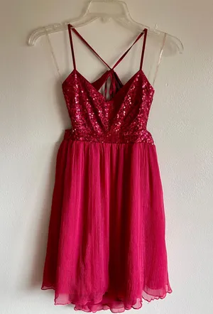 Forever 21 Red Sequin Dress thumbnail 1
