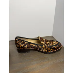 Vince Camuto Leopard Calf Hair Lug‎ Sole Loafers Size 7 New Statement thumbnail 4