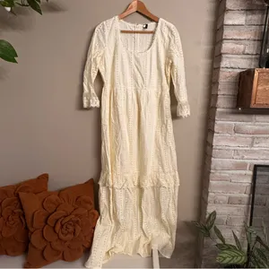 VERO MODA Cream Maxi‎ Dress thumbnail 2