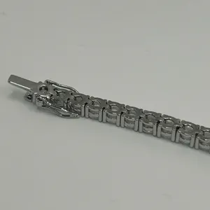 Moissanite Tennis Bracelet Silver 5mm 8 Inch Brand New VVS1 Crazy Shine No Pass thumbnail 7
