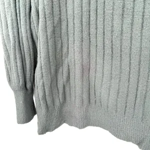 Aerie Size XS Oversized Pullover Style Sweater Mossy Green Ribbed‎ Crewneck thumbnail 3