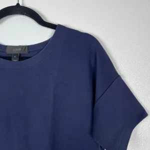 J. Crew Short Sleeve Top Tie Waist Blue Sz XS thumbnail 3