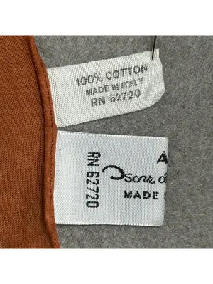 Vintage Accessory Street Oscar De La Renta Leaf Pattern Cotton Scarf thumbnail 10