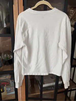 Brandy Melville Texas long sleeve tee crewneck pullover sweatshirt varsity navy thumbnail 4
