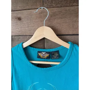 Vintage Harley Davidson Eagle Tank Top Turquoise Y2K Biker Tank thumbnail 5