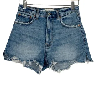 Abercrombie & Fitch The Cutoff High Rise Shorts Size 25 thumbnail 2