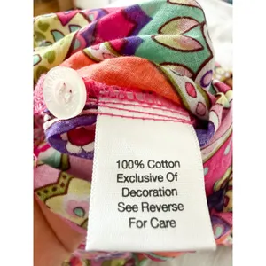 Vera Bradley | 2-Piece Cotton Pajama Set Pink Paisley Button Up | Sz S thumbnail 12