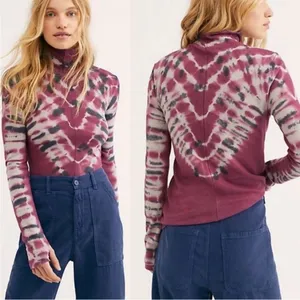 Tie Dye Tie It zip Turtleneck Top thumbnail 5