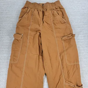 BDG Urban Outfitters Cargo Joggers Size M Brown High Rise Baggy Gorpcore Utility thumbnail 6