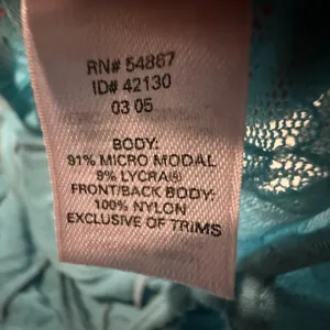 Victoria’s Secret Blue Slip Nightie M Medium See Through Lace Center Strips thumbnail 7