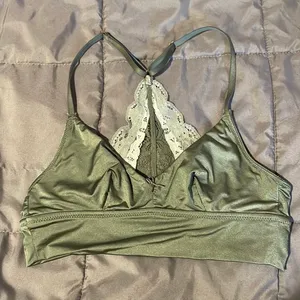 Aerie Olive Green Bralette thumbnail 1