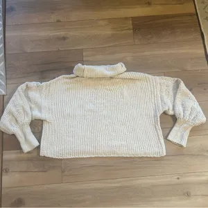 Free People Be Yours Cowl Neck in White thumbnail 3