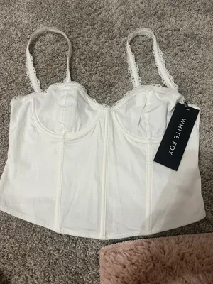 White Fox something in you bustier white thumbnail 1