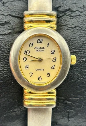 Vintage Two-tone ACQUA Indiglo Women’s Quartz Watch Working New Battery thumbnail 1