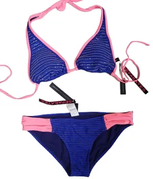 Brand New Bikini Bathing Suit Cobalt Blue Size M thumbnail 1
