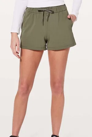 Lululemon On The Fly Short *2.5" in Sage thumbnail 1