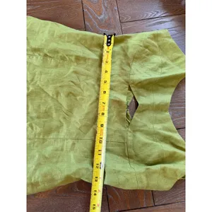 Reformation Belma Linen Dress Womens in Green Size 8 thumbnail 6