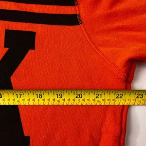 Victoria’s Secret PINK orange quarter zip pullover sweatshirt spell out M thumbnail 4