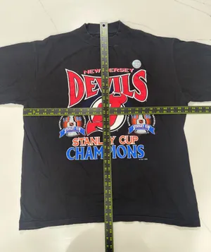 Starter Vintage 1995 New Jersey Devils Stanley Cup Champions NHL T Shirt L 90s thumbnail 5