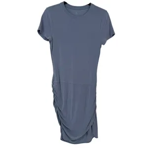 Lululemon‎ Womens Drapey Softstreme Wrap-Skirt T-Shirt Dress LW1FCMS Size Large thumbnail 5