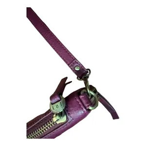 Joy Susan Chloe Purple vegan Leather Wristlet Clutch multi zip pockets wallet thumbnail 8
