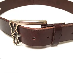Fossil leather & silver belt L‎ thumbnail 3