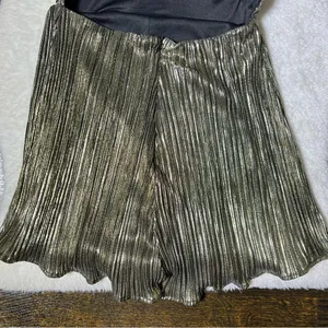 Lulu’s Plisse and Thank You Gold Pleated Long Sleeve Backless Romper thumbnail 10