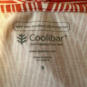 Coolibar Marietas Sun Wrap Jersey Cardigan Sweater Size S‎ Pink White UPF 50+ thumbnail 8