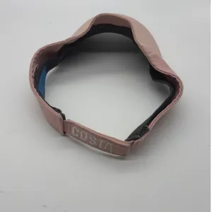 Costa Del Mar Pink Cotton Sun Visor Hat Embroidered Logo Adjustable Strap thumbnail 4