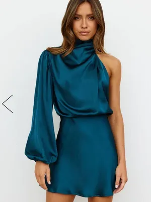 Elegant Satin Dress - New thumbnail 2