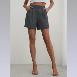 NWT Dark Gray Tailored High Waist Wide Leg Shorts with‎ Pockets - Small thumbnail 4